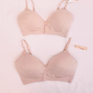(2) Jessica Simpson Seamless Nursing Bras Lg